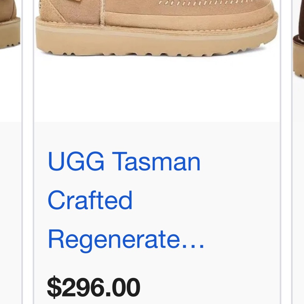 Ugg Tasman Tan Suede Slip-On Loafers size women’s 10 or mens 8 - Picture 8 of 8